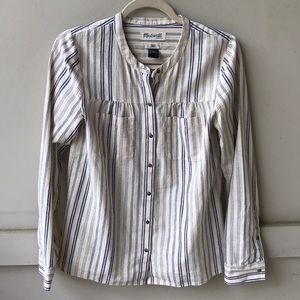 Madewell Stripped Bib Button Down